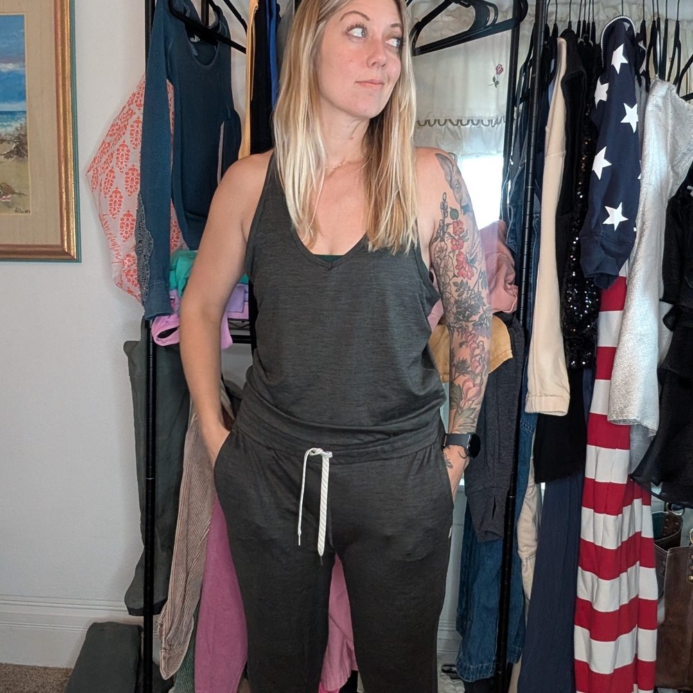 Vuori Dark Gray Jumpsuit